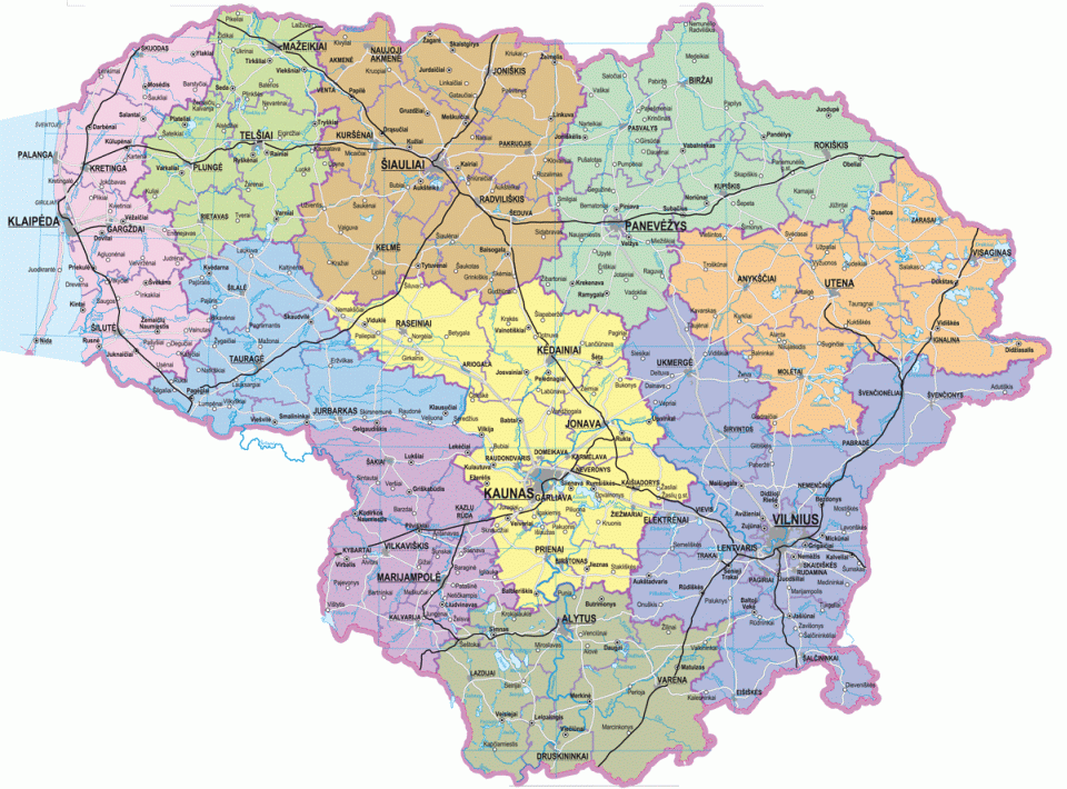 Litauen Karte ~ Online Map