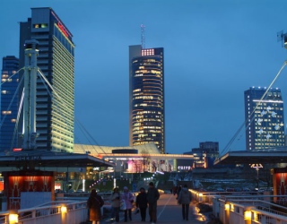Vilnius, die moderne Hauptstadt von Litauen