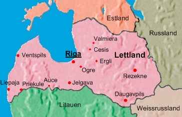 Landkarte Lettland Landkarte Lettland