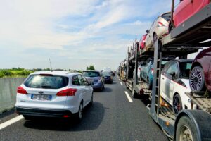 Stau auf der Autobahn