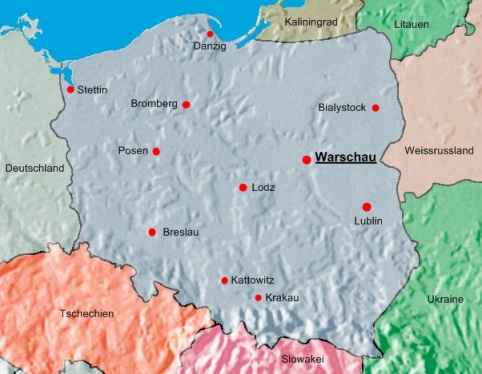 Polen Landkarte, Polenkarten, Polen Karte, Onlinekarten, Polenkarte