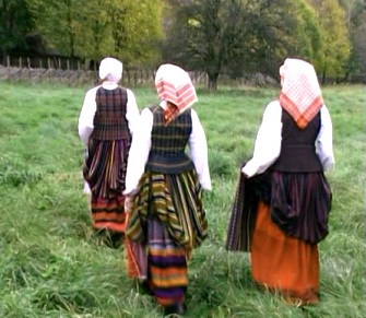 Frauen-Nationalkostüme in Žemaitija